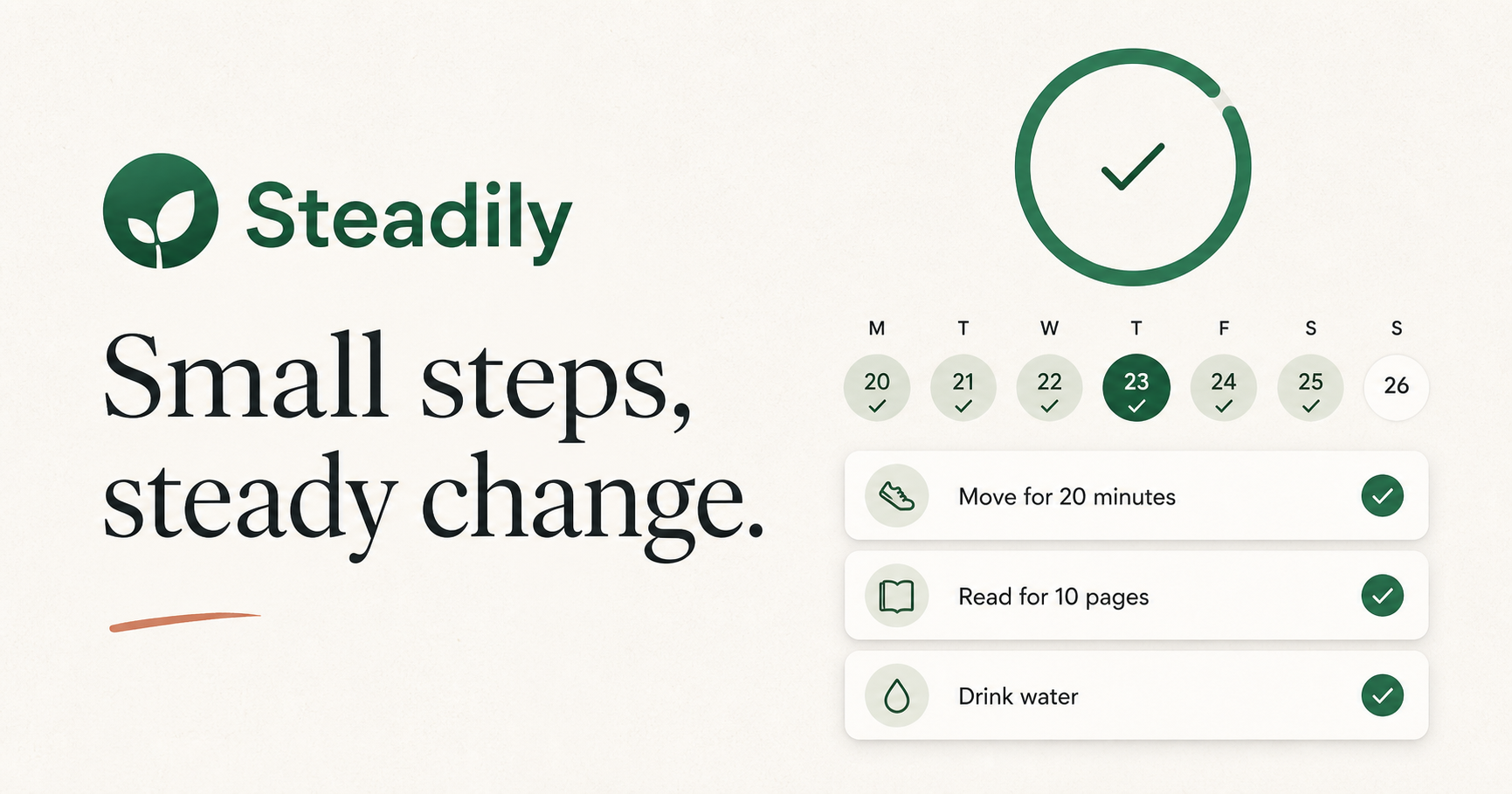 Steadily habit tracker preview